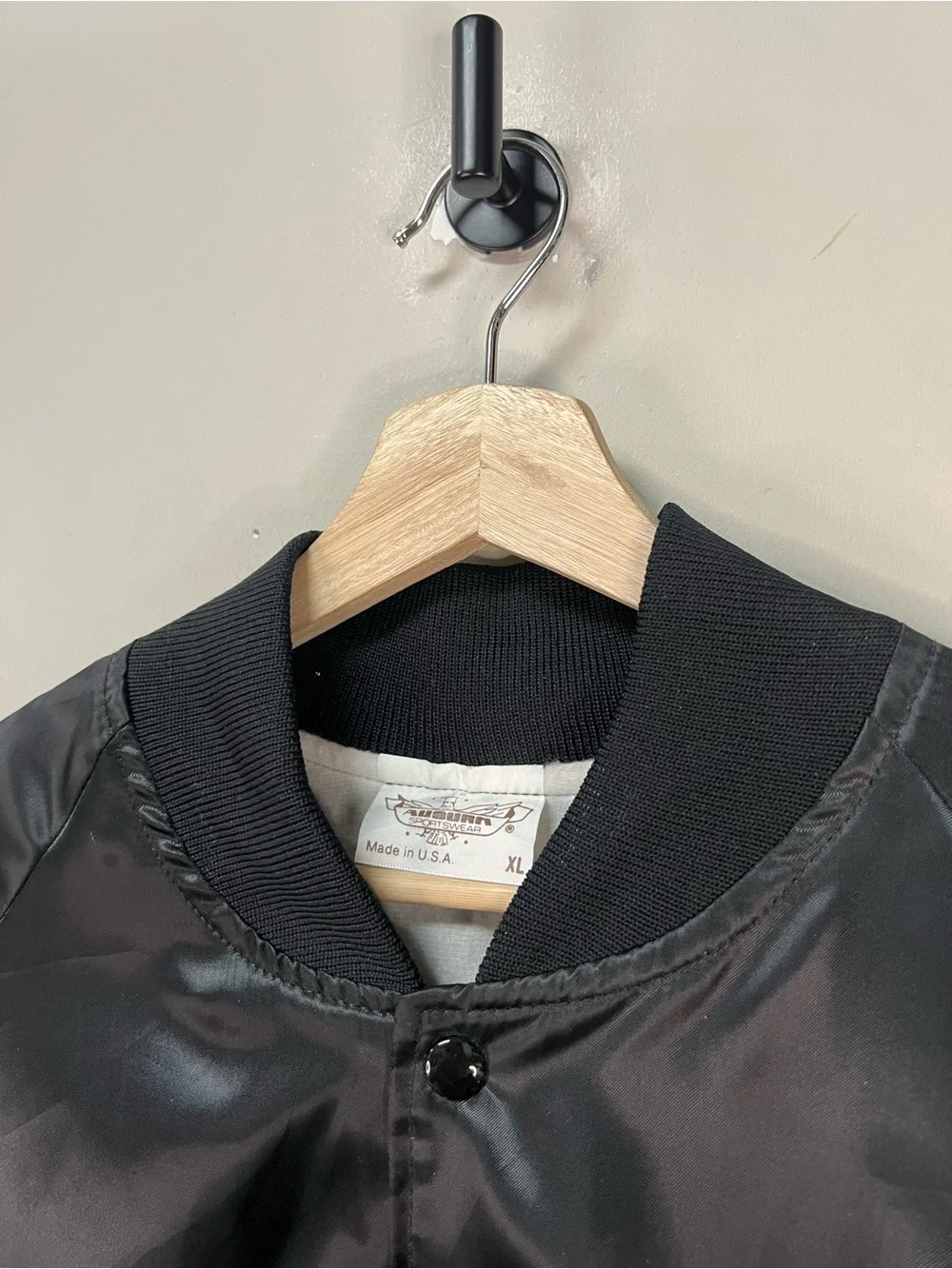 Vintage 90s Poker Satin Jacket - Picture 4 of 4